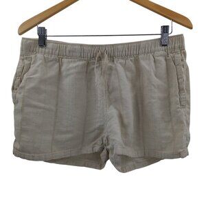 Patagonia Island Hemp Baggies Shorts Size M Pull On Pockets Beige Casual Beach